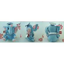 Jouet d&#39;éléphant de dessin animé en peluche (TPKT0032-1)